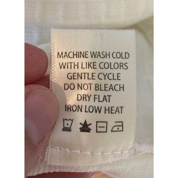 Max Studio Waffle Knit Cowl Neck Top Size 2X Women’s White - Picture 5 of 9